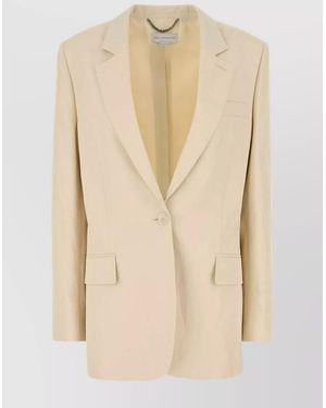 Stella McCartney Single-Breasted Blazer - Natural