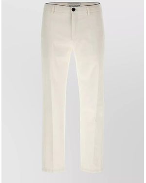 Department 5 Cotton Regular-Fit Straight-Leg Trousers - White