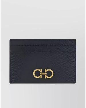 Ferragamo Leather Cardholder - Blue