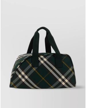 Burberry Printed Nylon Travel Bag - Black