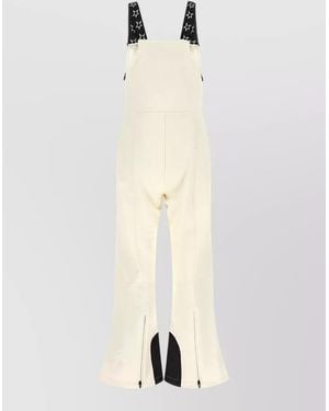 Perfect Moment Flared Dungarees - White