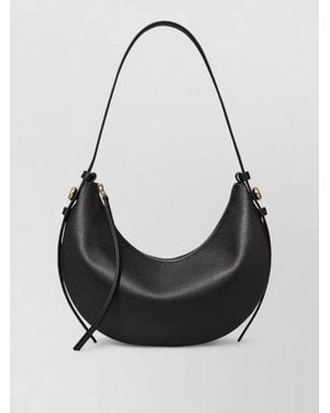 Tory Burch Romy Leather Shoulder Bag - Black