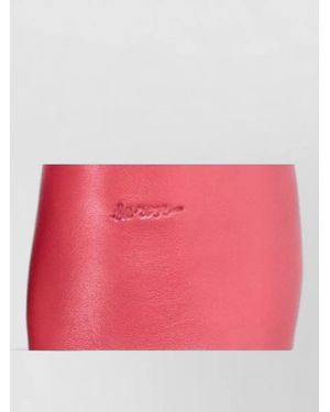 LA ROSE Leather Sandals Flat Sole Open Toe - Pink