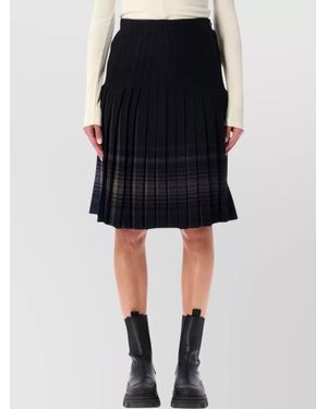 Low Classic Reversible Midi Skirt Pleated - Black