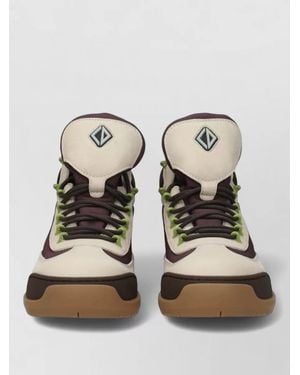 Dior Suede Leather High-Top Trainers - Natural