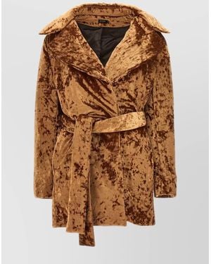 Atlein Velvet Coat - Brown