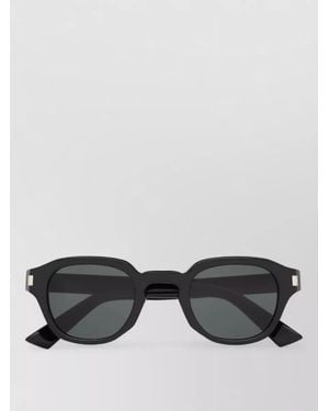 Saint Laurent Acetate Round Sunglasses - Black