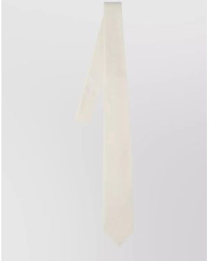 AURALEE Slim Design Long Necktie Menswear Accessory - White