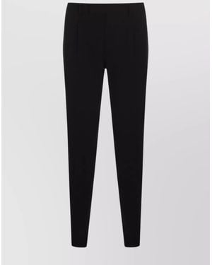 Lardini Slim Fit Pants Belt Loops - Black