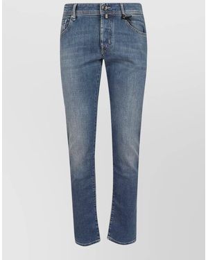 Jacob Cohen Denim Five Pocket Slim Fit Trousers - Blue