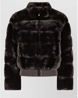 Michael Kors Faux Fur Jacket - Black
