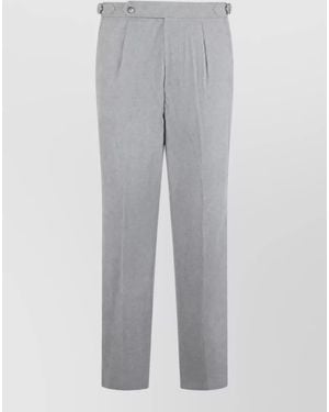 BOSS Cotton Tailored Pants - Gray