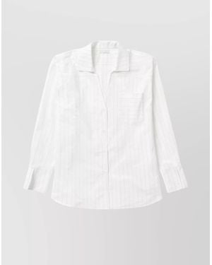 1989 STUDIO Striped Shirt Dress - White