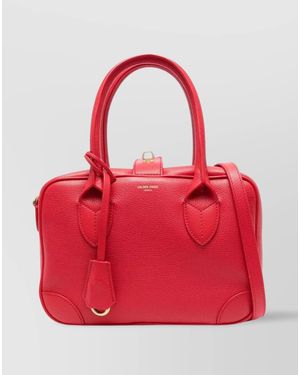 Golden Goose Vita Leather Top Handle Bag - Red
