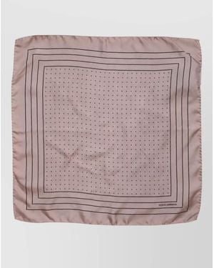 Dolce & Gabbana Polka-Dot Silk Square Scarf - Pink