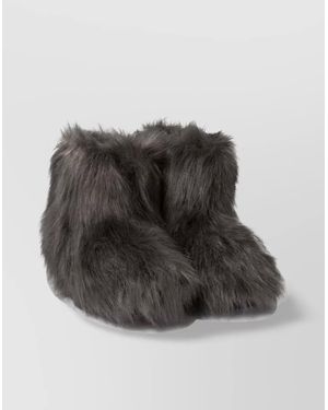Stand Studio "Olivia" Faux Fur Boots - Black