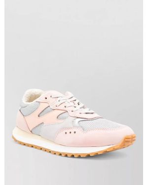 Woolrich Gravel Trainers Mesh Panels Round Toe - Pink
