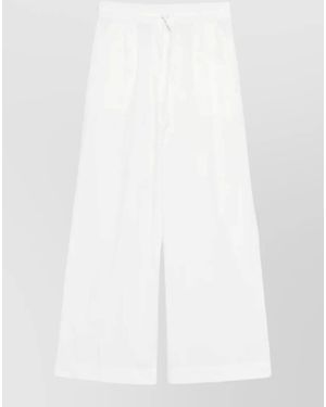 P.A.R.O.S.H. Wide Leg Lounge Trousers - White