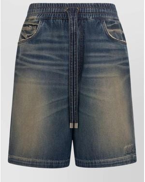 Amiri Denim Drawstring Shorts - Blue
