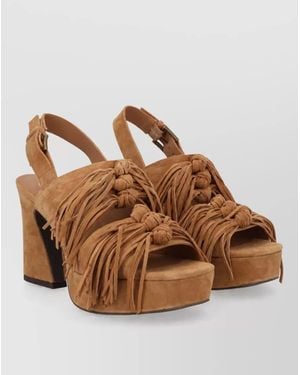 Ash Leather Sandals - Brown