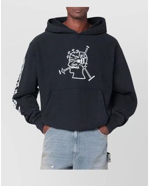 Brain Dead Printed Sweatshirt - Blue