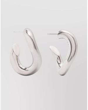 Isabel Marant Curved Hoops With Polished Finish Earrings - Natural