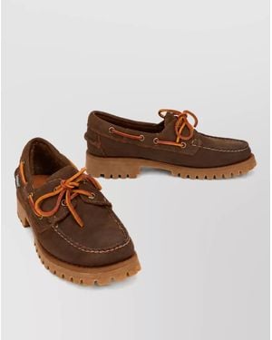 Sebago Leather Boat Shoes - Brown