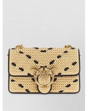 Pinko Mini Love One Light Shoulder Chain Bag - Metallic