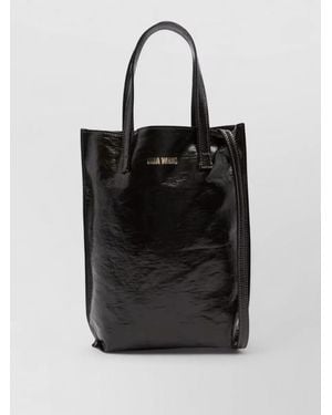 Uma Wang Medium Shoulder Tote Bag Detachable Strap - Black
