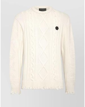 Philipp Plein Wool Jumper - Natural