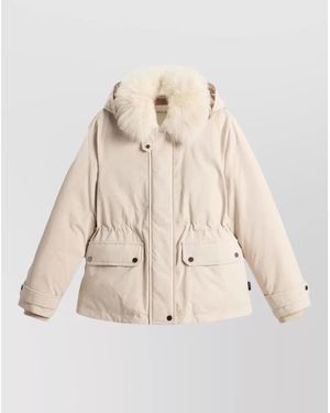 Woolrich Parka Coat - Natural