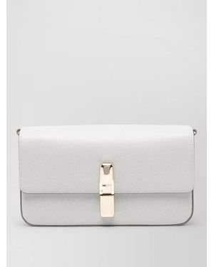 Furla Iride S Clutch Chain Strap Hardware - White