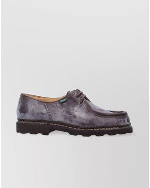 Paraboot Leather Lace-Up Derby Shoes - Brown