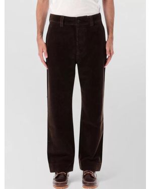 Margaret Howell Corduroy Straight-Leg Trousers - Black