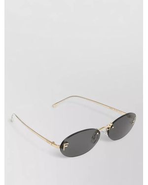 Fendi Maison Sunglasses Fe4075Us Oval Frame 54Mm - Grey