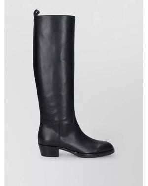 Jimmy Choo Leather Ankle Boots - Black