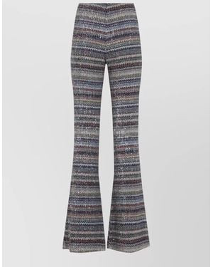Missoni Metallic Flared Trousers - Grey