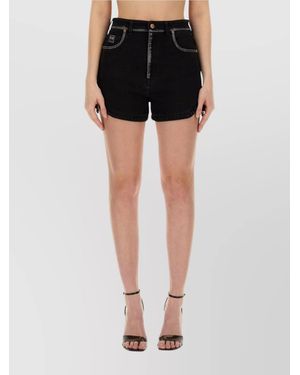 Versace Jeans Couture Denim Tailored Shorts - Black