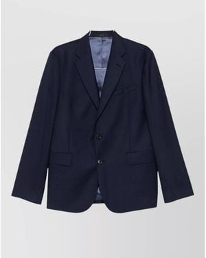 Paul Smith Suit Jacket Chest Pocket Flap Pockets - Blue