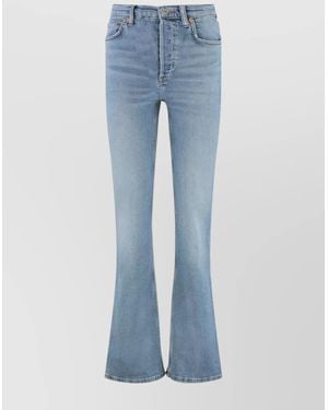 RE/DONE Flared Boot-Cut Jeans Five Pockets - Blue