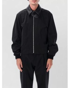 Bottega Veneta Regular-Fit Single-Breasted Bomber Jacket - Black