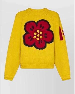 KENZO Cotton Sweatshirt - Yellow