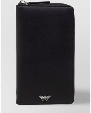 Emporio Armani Zip Around Clutch Bag - Black
