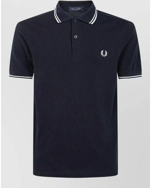 Fred Perry Cotton Polo Shirt - Blue