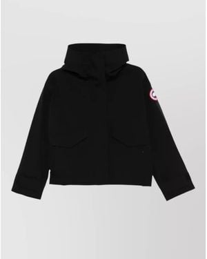 Canada Goose Tofino Hooded Jacket Long Sleeves Pockets - Black