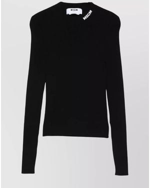MSGM Slim-Fit Sweater - Black