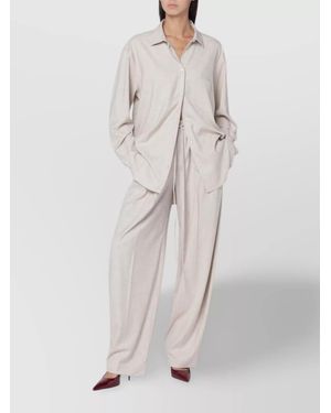 ANDAMANE Oversized Trouser Suit - White
