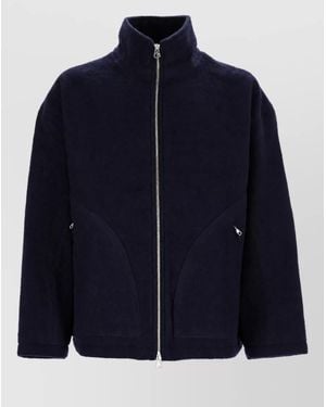 YMC Virgin Wool Padded Coat - Blue