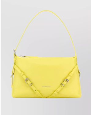 Givenchy Voyou Mini Leather Shoulder Bag - Yellow