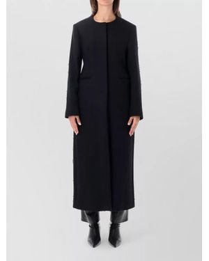 Loulou de Saison Fitted Single Breasted Coat - Black